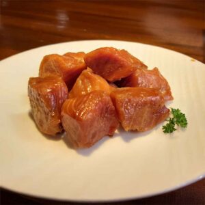 maple smoked salmon nuggets