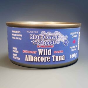 canned wild albacore tuna with sea salt