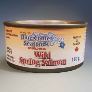 canned wild spring salmon